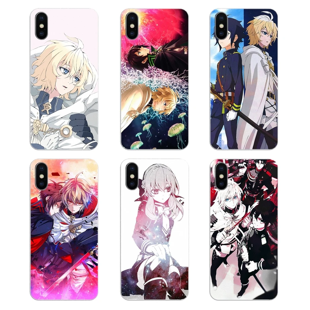 Силиконовый чехол для телефона Owari no Mikaela Hyakuya Seraph Конца Apple iPhone 4 4S 5 5S 5C SE 6 6S 7 8 X XR XS