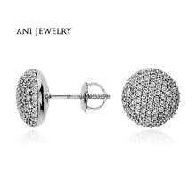ANI с металлическим ремешком регулируемой длины, 14 k белое золото женские серьги 1,02 КТ Сертифицированный I/S1 настоящие серьги с натуральными камнями Фирменное ювелирное изделие по индивидуальному заказу oorbellen