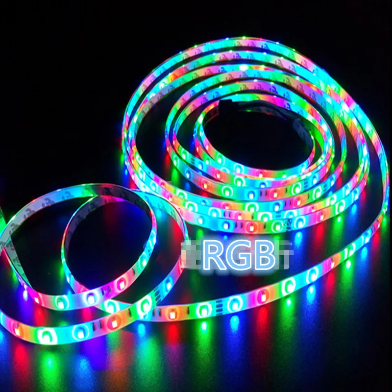 20 м 15 м 10 м LED RGB Светодиодные полосы света SMD 3528 IP20 fiexble света 60leds/м светодиодные ленты DC12V + 12 В адаптер Мощность + RF контроллер