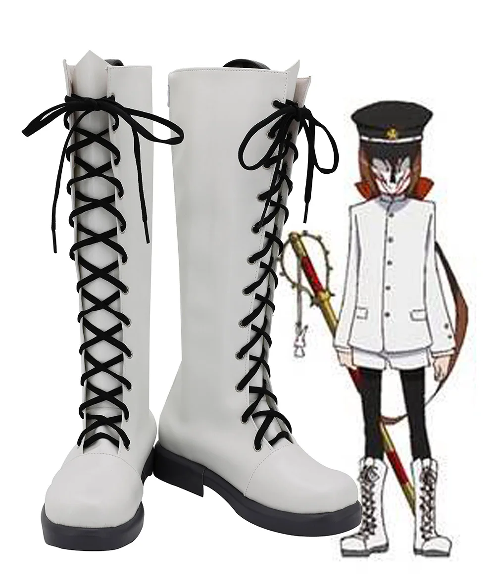 Inari Cosplay Kyousogiga Boots White Shoes Custom Made for Unisex Any Size | Тематическая одежда и униформа