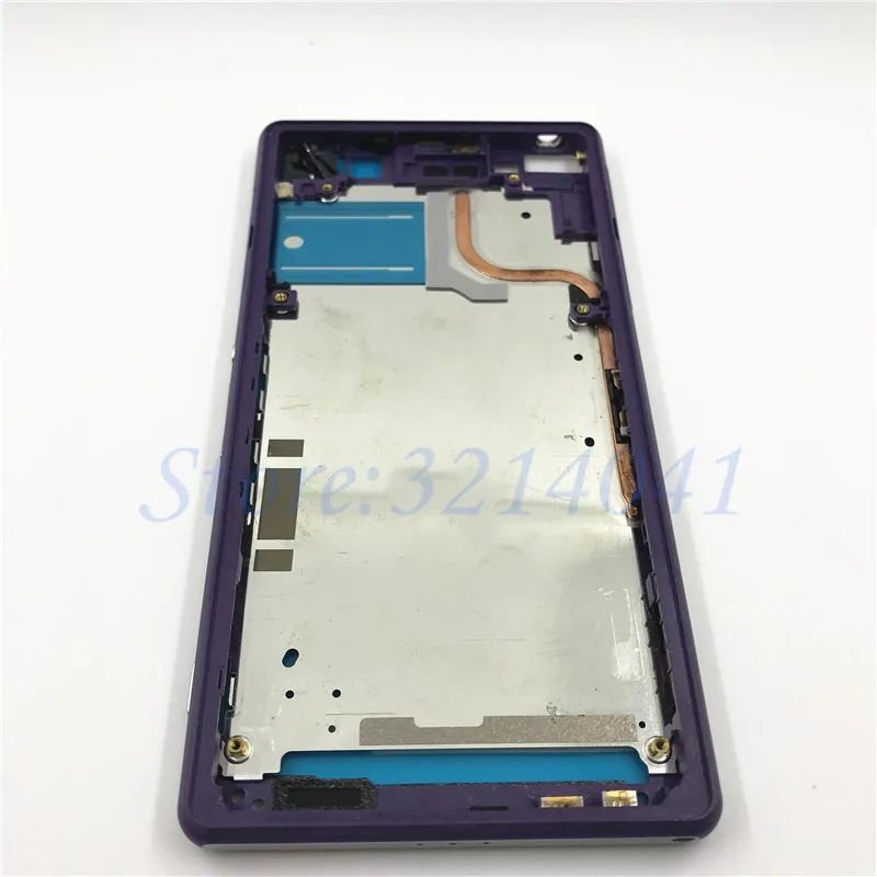 Сменная Передняя средняя рамка для sony Xperia Z2 L50w D6503 D6502, передний корпус, средняя рамка для ЖК-дисплея