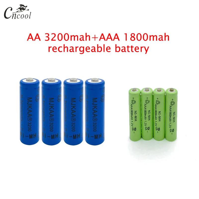 

20 pcs AA 3200mAh Ni-MH Rechargeable Batteries + 20 pcs AAA 1800mAh Rechargeable Batteries