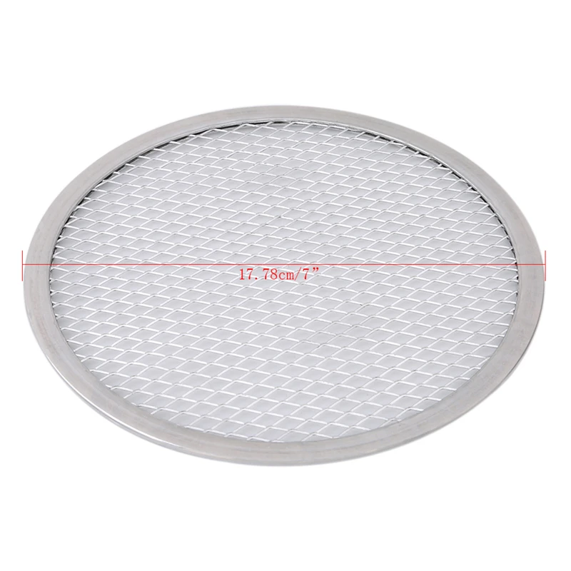 1PC New Aluminum Flat Mesh Pizza Screen Round Baking Tray Net Kitchen Tool 6inch -7inch Kitchen Tools Hot High Quality 1PC New Aluminum Flat Mesh Pizza Screen Round Baking Tray Net Kitchen Tool 6inch -7inch Kitchen Tools Hot High Quality