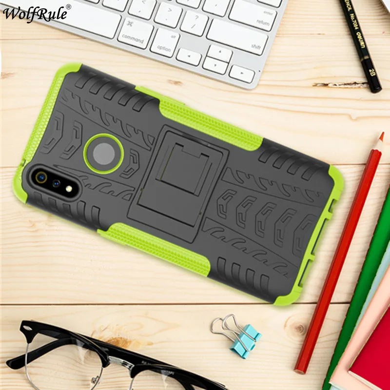 

For Cover OPPO Realme 3 Pro Case TPU & PC Holder Armor Bumper Phone Case For OPPO Realme 3 Pro Cover Realme X Lite RMX1851 6.3''