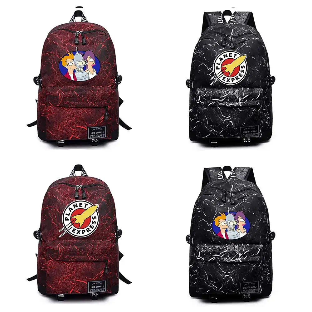 

Futurama Planet Express Backpack Direwolf Anime Waterproof Knapsack Travel Unisex Student Teenager Fashion Business ShoulderBag