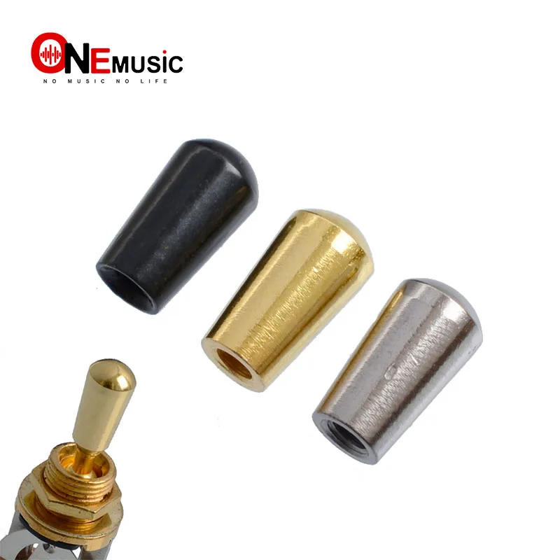 6PCS Internal thread 3.5mm Brass Electric Guitar Toggle Switches Knobs