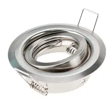 Круглый регулируемый Встраиваемый светодиодный потолочный светильник, каркасные фитинги GU10 MR16, крепежный держатель, светодиодный светильник, аксессуары для s, 80 мм, держатель