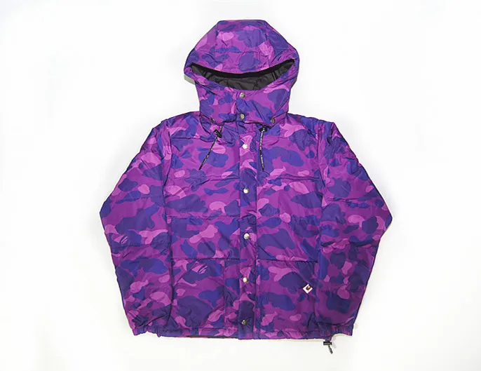 bape purple camo windbreaker