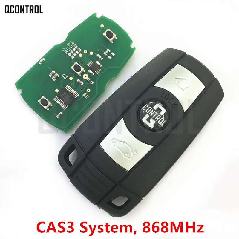 

QCONTROL Car Remote Smart Key 868MHz for BMW 1/3/5/7 Series CAS3 X5 X6 Z4 Car Control Transmitter with Chip