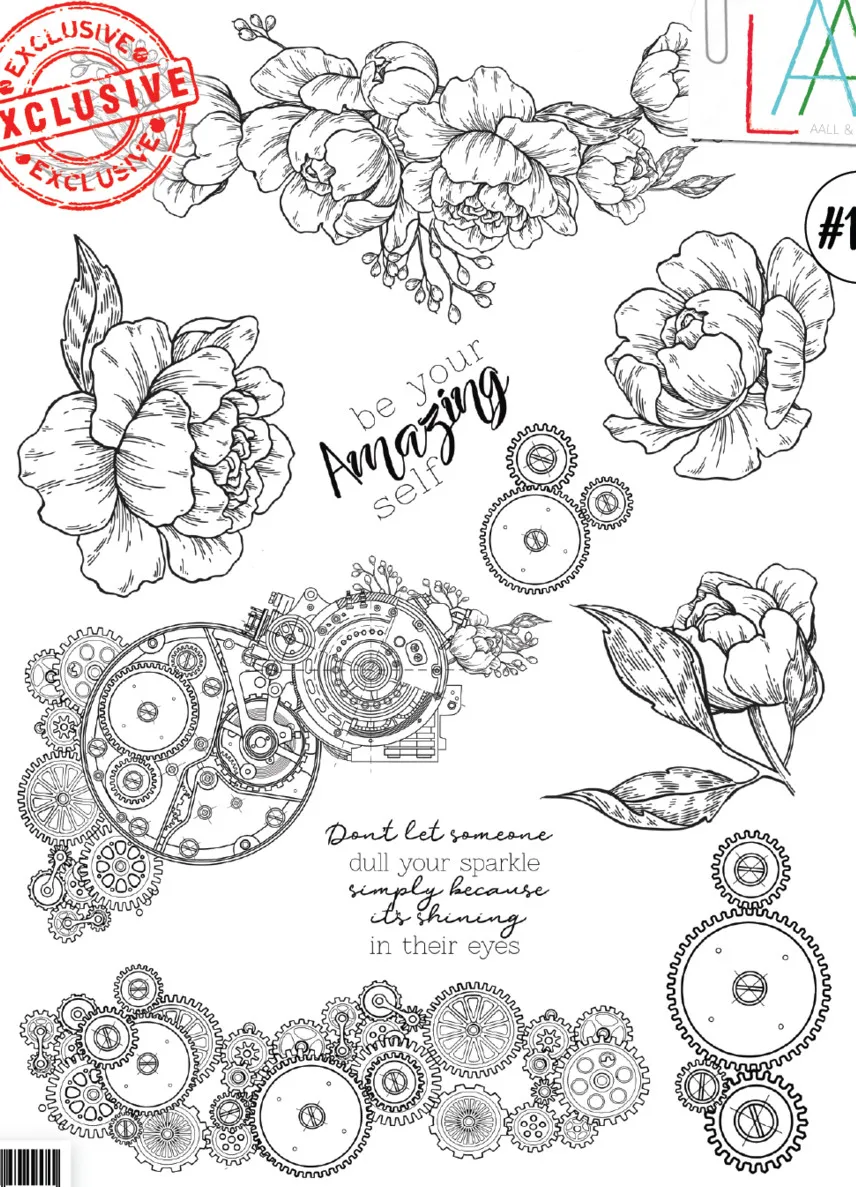 

flower Transparent Clear Stamps for DIY Scrapbooking/Card Making/Kids Christmas Fun Decoration Supplies