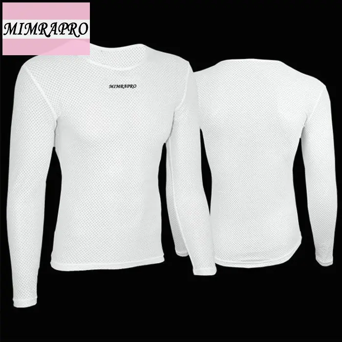 MIMRAPRO белый цвет с длинными рукавами Велоспорт Джерси/пот рубашка/Колготки одежда Тонкий Пот поглощение влаги