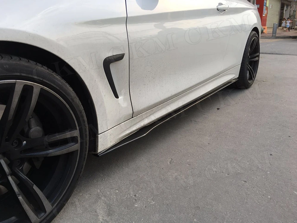 4 серии боковые юбки из углеродного волокна фартук губы для BMW F32 F33 Coupe 2 двери 2014 2019