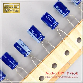 

2018 hot sale 30PCS/50pcs Nichicon VX Series 100uF/16V Electrolytic Capacitor (with original box packaging) free shipping