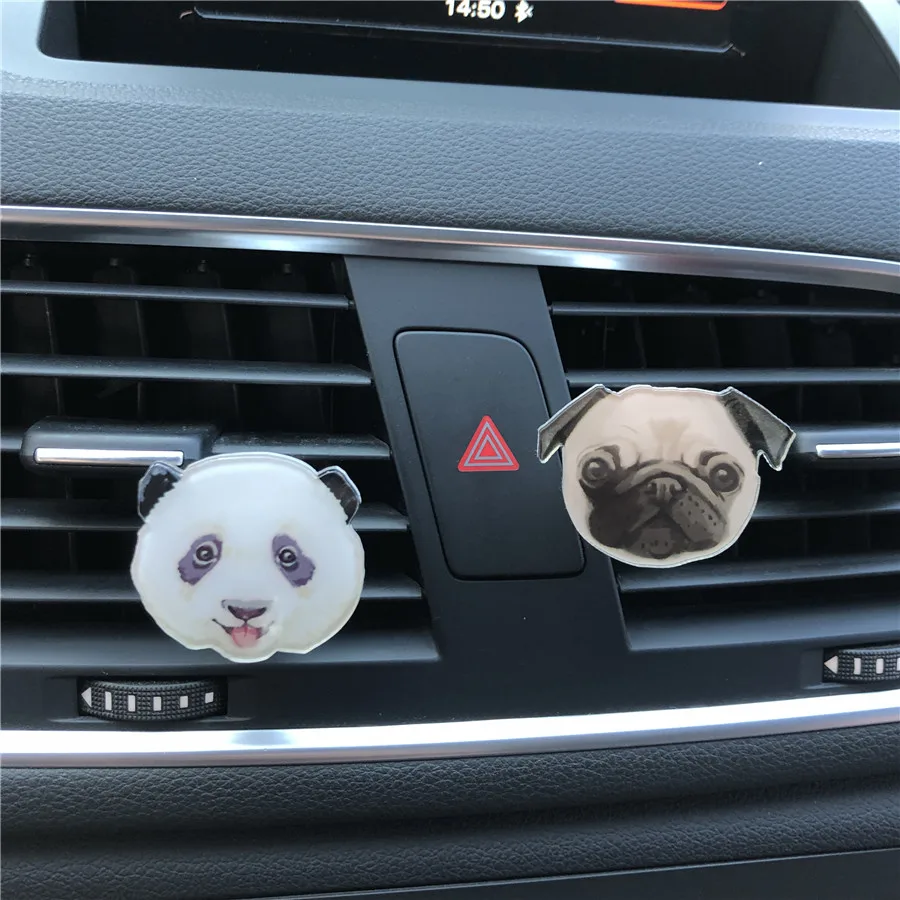 

Acrylic Automotive Styling Ornament Perfume Lovely dog Men's car perfume Air Freshener Perfumes 100 Original