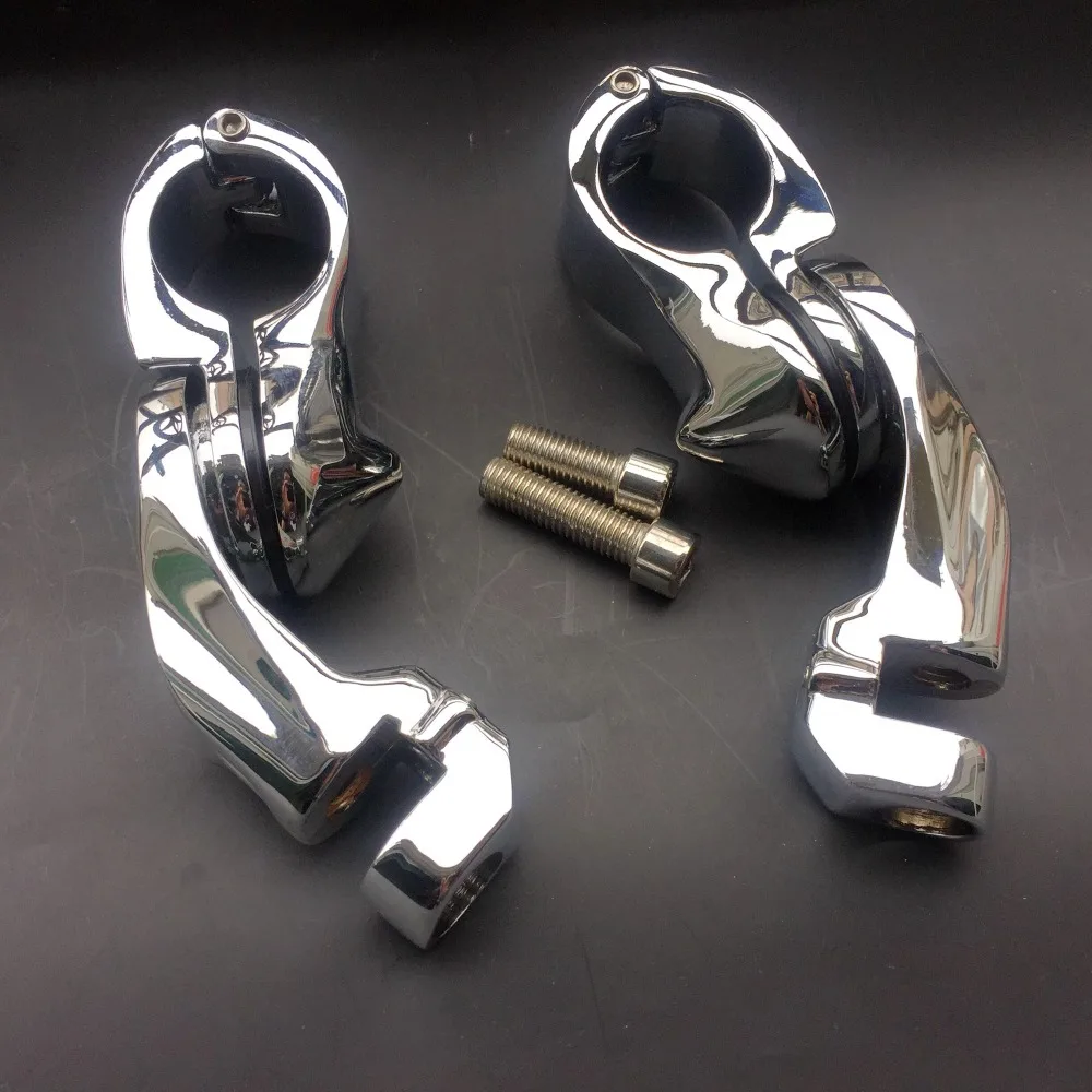 100 Brand new for Harley Road Glide Dyna Sportster Road King Chrome Short Angled Adjustable