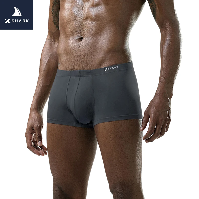 XSHARK Для мужчин боксерские Модальные нижнее белье Sexy Man комфортные трусики из