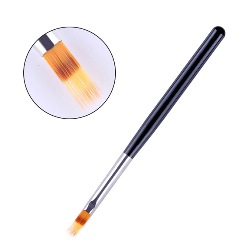 1 шт градиентная кисть для рисования черная деревянная ручка инструмент для маникюра