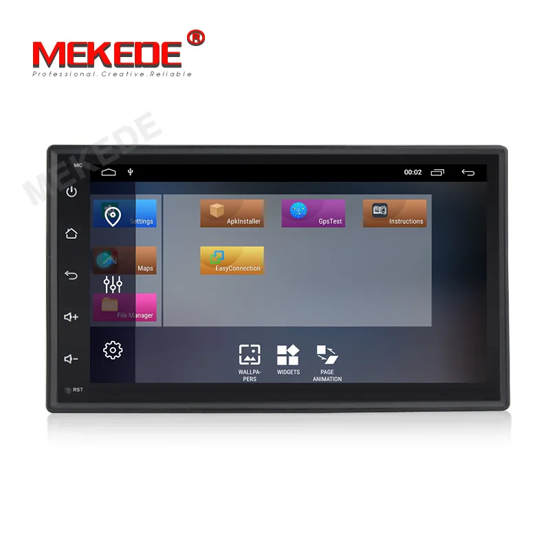 Best 2G RAM Android 9.1 Auto Radio Quad Core 7Inch 2DIN Universal Car NO DVD player GPS Stereo Audio Head unit Support DAB DVR OBD 1