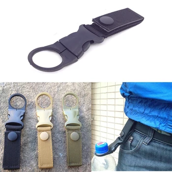 

clasp molle attach Buckle Holder tool webbing backpack Hanger Hook Carabiner Water Bottle clip hang camp hike outdoor Quickdraw