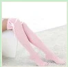 Женские хлопковые чулки в стиле Харадзюку пикантные гольфы длинные носки до бедра милые носки на шнуровке с бантом для девочек и женщин, 5 цветов - Цвет: pink