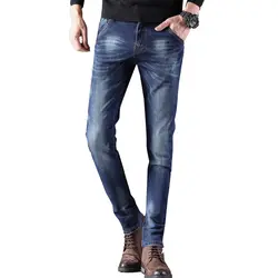 Новый Для мужчин джинсы высокого качества мужские джинсы длинные брюки 28-36