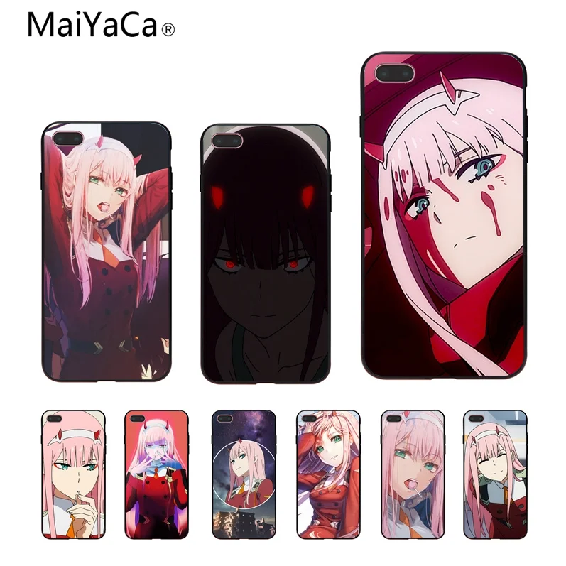 

MaiYaCa Darling in the FranXX Coque Shell Phone Case For iPhone 7 Plus 8 X 8Plus 6s 6s Plus 6 5s Xr Xs Max Mobile phone case