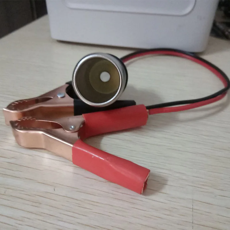 

Car Battery Cigarette Lighter Cable Power Wire Socket Connector With Alligator Clip 8A Current 0.75 Sectional Area