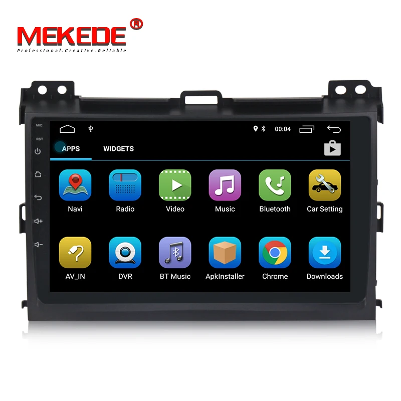 

MEKEDE 2DIN HD Car android radio for Toyota Prado 120 Land Cruiser 2004-2009 Quad core 1024*600 Quad Core 2 din car dvd player