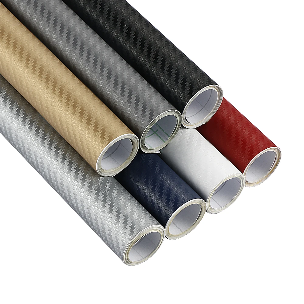  50cm wide 3D Carbon Fiber Vinyl Film 3M Car Stickers Waterproof DIY Auto Vehicle Motorcycle Car Sty