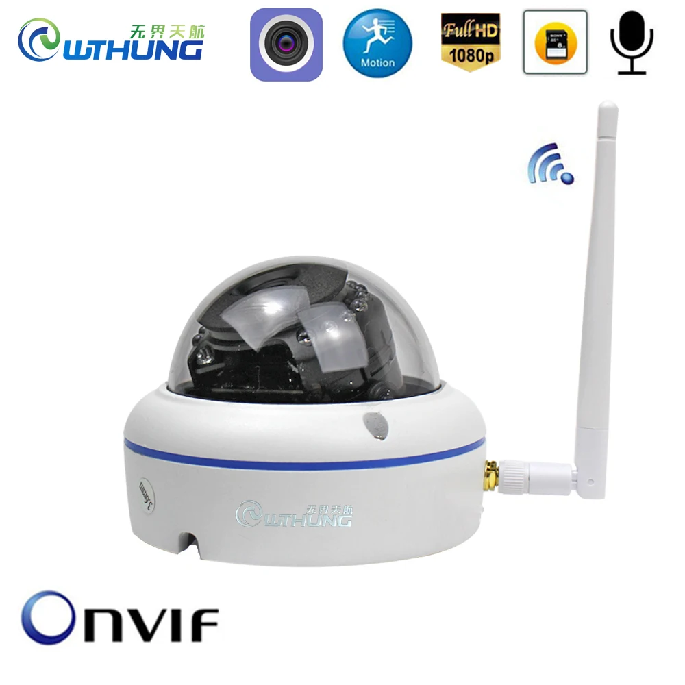 Беспроводная Проводная IP камера 1080P SONY323 960P 720P P2P Onvif Аудио ИК фильтр Обнаружение