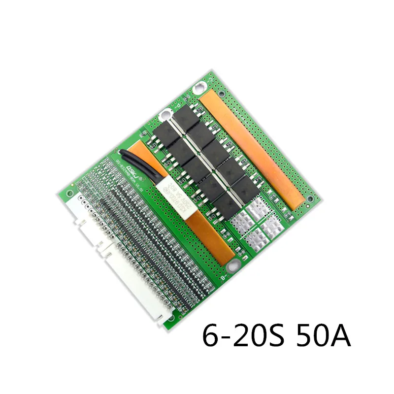 

BMS 6-20S 50A 3.7V /3.2V Li-ion Battery Protective board/Lifep04 battery protection board 50A BMS Board New arrival