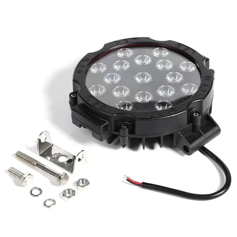 

7 inch 51W Round LED Work Light Driving Lamp for Offroad Boat Car Tractor