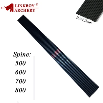 

Linkboy Archery 12Pcs Carbon Arrow Shaft ID4.2mm Spine500-800 30" Recurve Bow Hunting FREE CUT