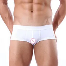 Сексуальное нижнее белье для мужчин с низкой посадкой мужские s Бикини Cuecas боксеры мягкое нижнее белье мужские трусы-боксеры Marca