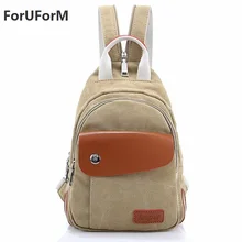 Frauen Leinwand Kann Umhängetaschen Rucksack Brust Taschen Leinwand Freizeit All-match-GL052