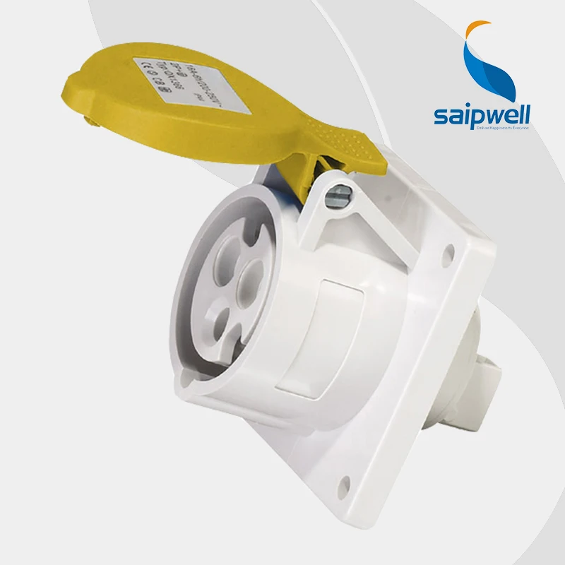 

Wholesale Saipwell SP1394 3 Pole Japanese Voltage 110V 32A IP44 waterproof plastic socket outlet mold impact socket adapter