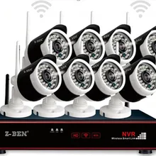 8CH wifi NVR комплект bullet-камера для наружного наблюдения 720/960/1080 p опционально