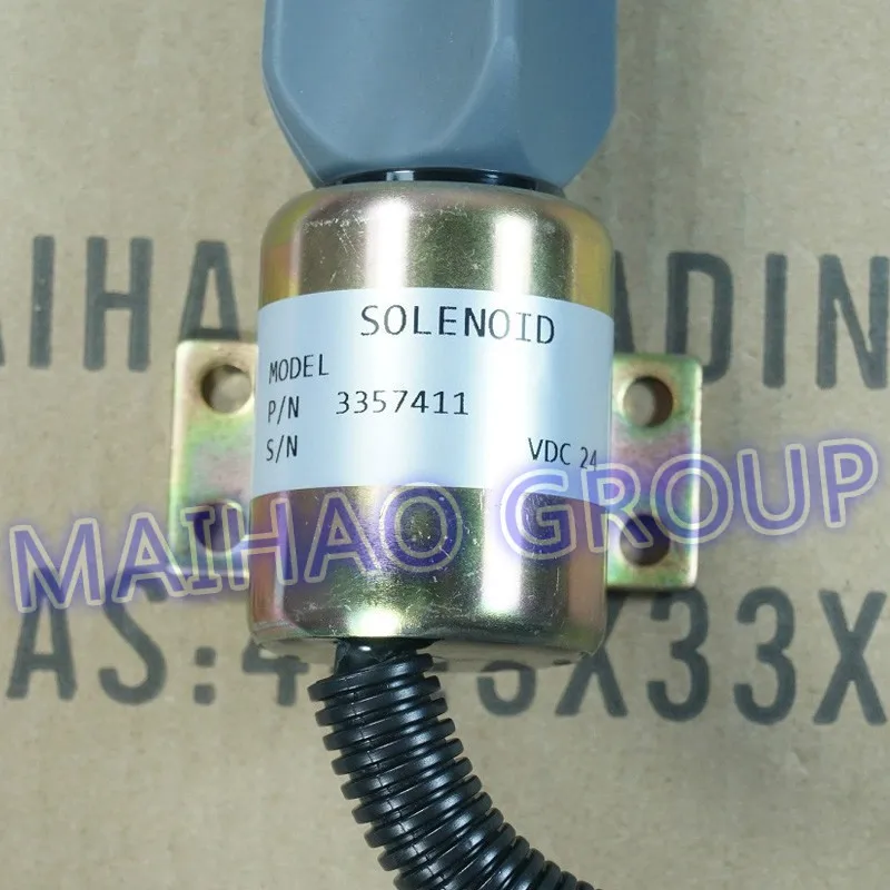 Высококачественный соленоид отключения подачи топлива клапан выключения стоп 3357411 3 pin для Cummins VW Ford 24 V