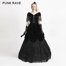 Панк рейв женские готические Лолита длинные платья великолепный Викторианский стиль Формальные Свадебные дворцовые платья вечернее платье