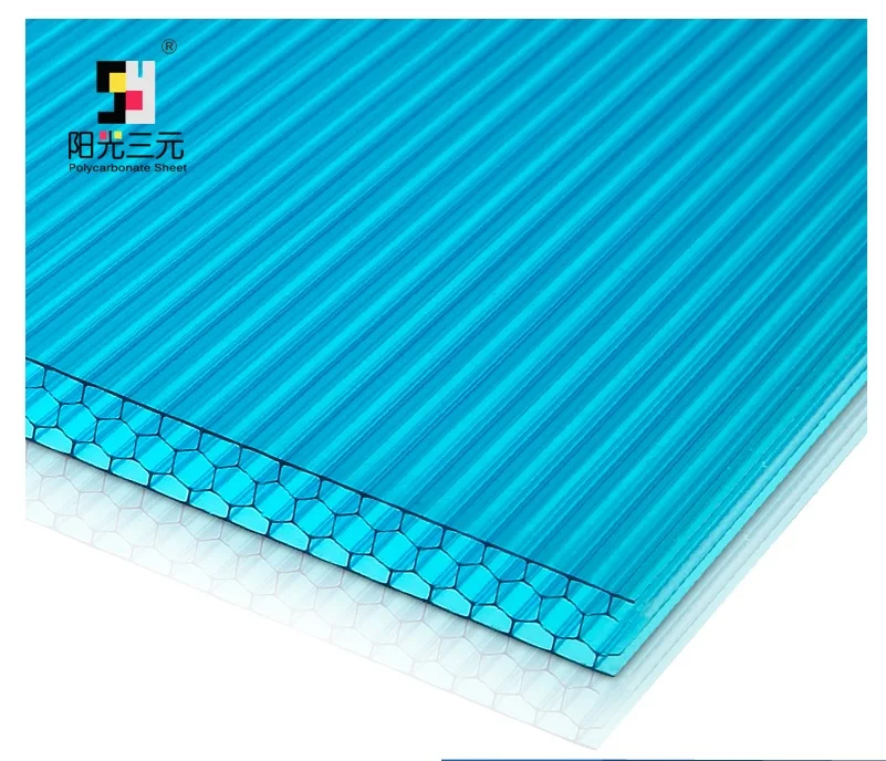 

100 sq Meters Pack, UV Protected Multiwall Polycarbonate Sheet, Honeycomb Profile, 2.1x3m/panelx16, Alumiunm Joints Included