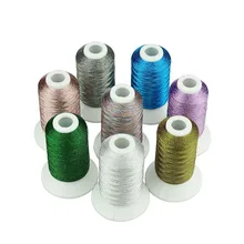 8 ярких жемчужного цвета металлик вышивальная машина нить как машина/ручная вышивка нитками отлично подходит для французского вышивка