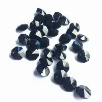 300 ピース/ロット 14 ミリメートル黒クリスタルガラス八角形ビーズ 2 穴ペンダント Chardeliers ため懸花輪ストランドアクセサリー