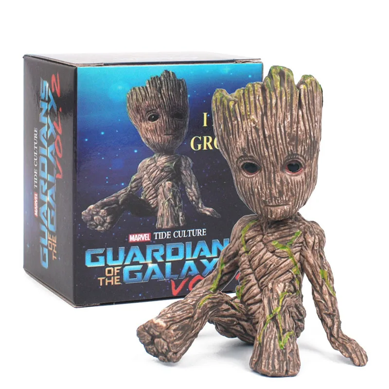 

6cm Mini Guardians of the Galaxy Anime TREE man Movie Collection Action Figure PVC Model toys Gifts for the children