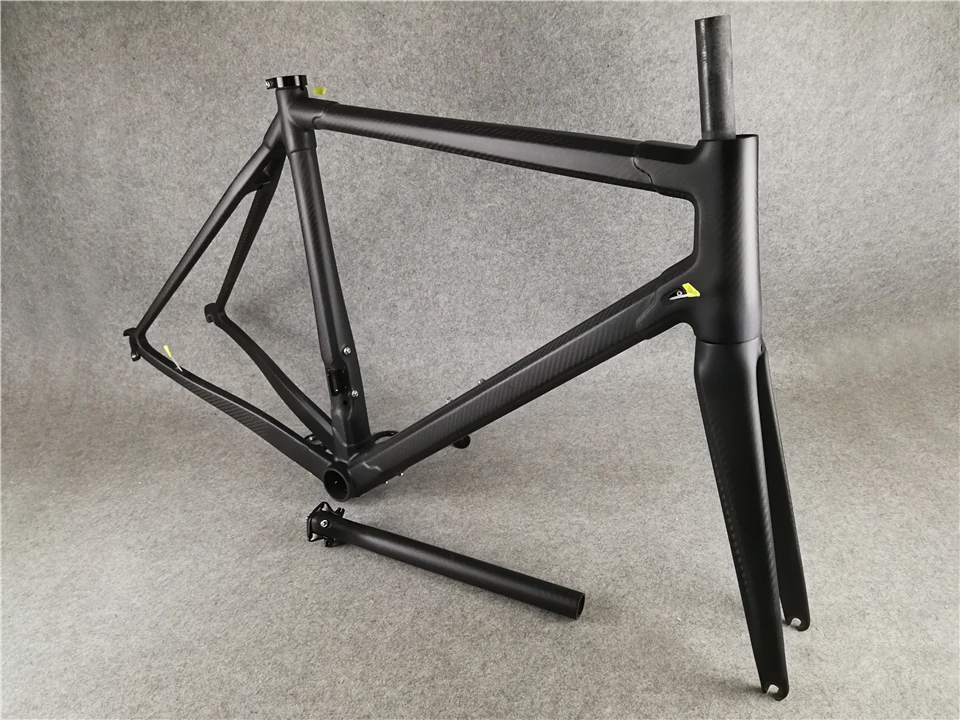 Cheap Top sale 16 colors T1000 3K CARROWTER C60 carbon road bike frame With 48/50/52/54/56cm BB386 Matte/Glossy bicycle Frameset 10