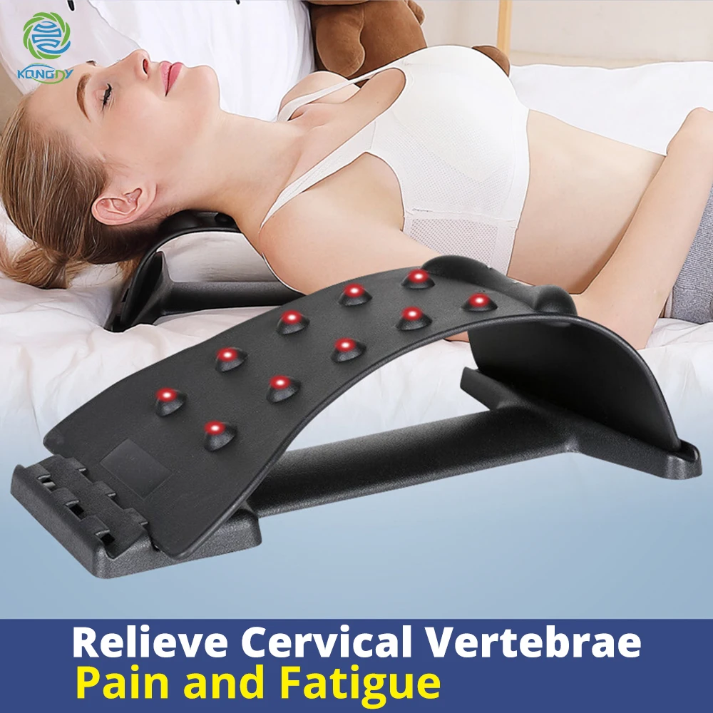 Koop KONGDY multifunctionele Terug Stretchering Massager Magic Lumbale Hals Ondersteuning Apparaat Spinale Ontspanning Chiropractie Pijnbestrijding