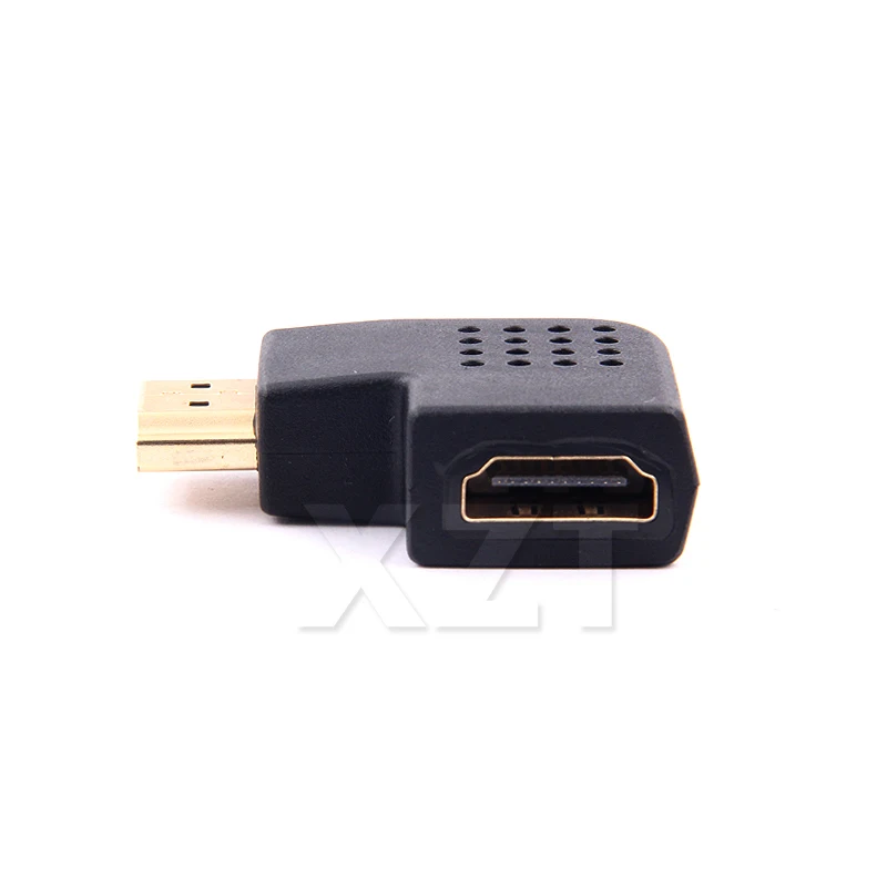 Черный HDMI мужчины к женщине HDMI Кабель-адаптер конвертер Extender вправо/левый угол для HDTV HDMI 1080 P адаптер кабель преобразователя