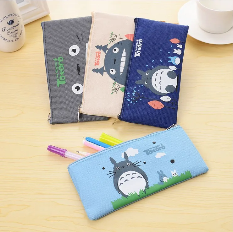 Totoro мультфильм Оксфорд ручка сумка/косметичка/пенал/Канцелярский