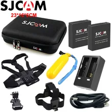 2 шт. аккумулятор SJCAM+ 1 шт. двойное зарядное устройство для SJ6 Legend+ 1 шт. большая сумка для хранения для SJ7 Star SJ8 серия перезаряжаемая литий-ионная батарея