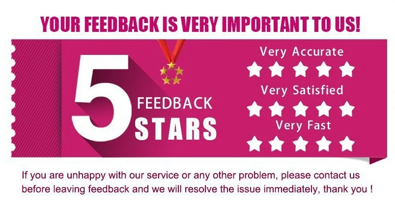 5 stars feedback