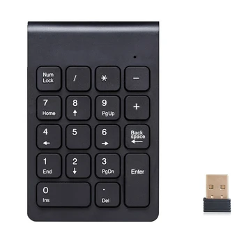 

2.4G Wireless Ultra Slim Numeric Keypad 18 Keys With Mini USB Receiver Auto Sleep Mode New Pro Numeric Keyboard For PC Desktop